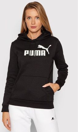 Puma Bluza Essentials Logo 586788 Czarny Regular Fit