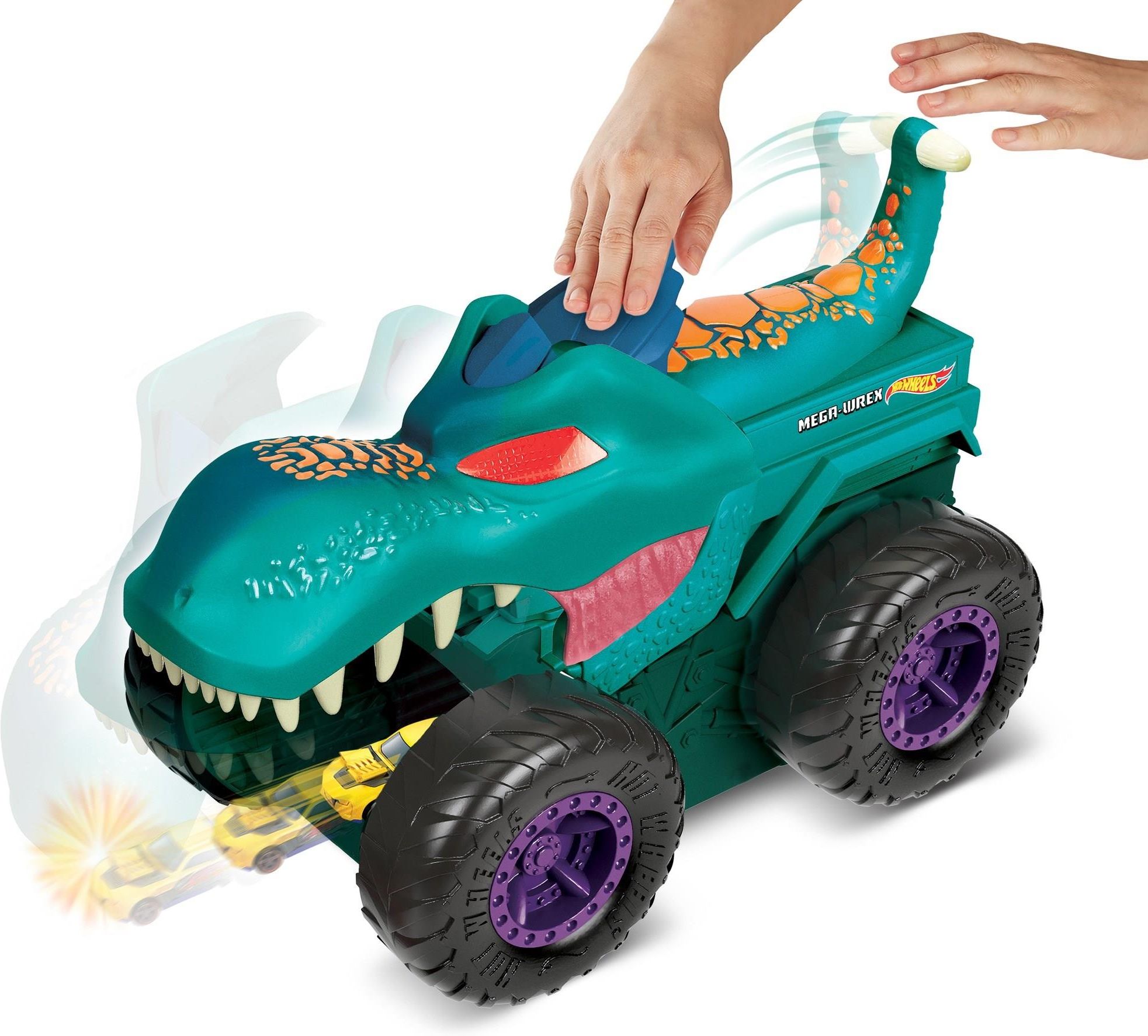 sprzedam  Hot Wheels Monster Truck Pożeracz Aut Mega Wrex GYL13 - zdjęcie 3