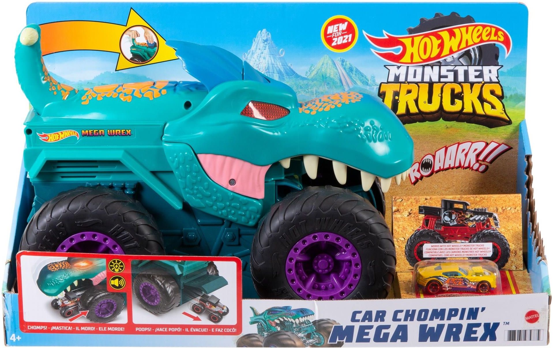 Hot Wheels Monster Truck Pożeracz Aut Mega Wrex GYL13