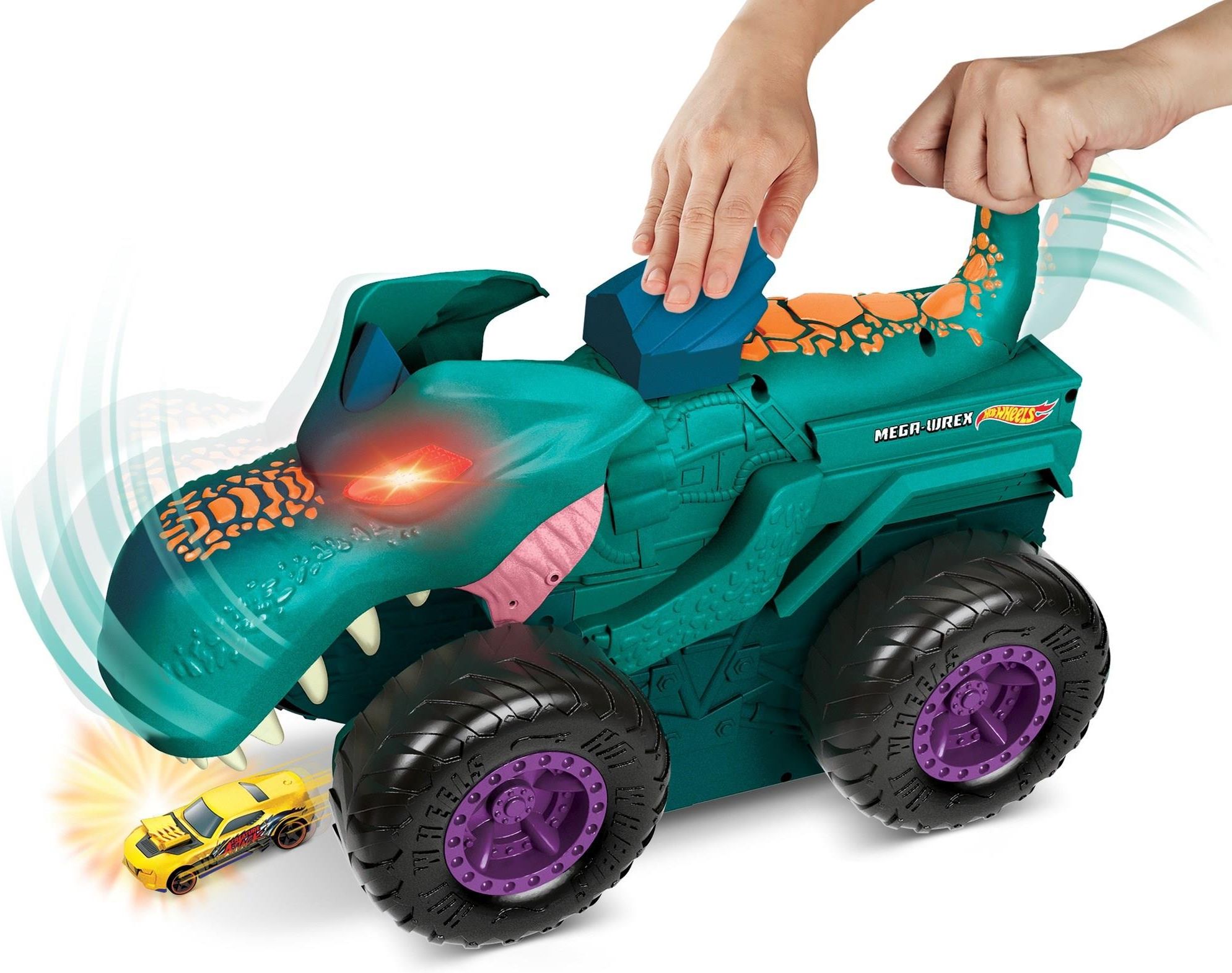  Hot Wheels Monster Truck Pożeracz Aut Mega Wrex GYL13 parametry - zdjęcie 7