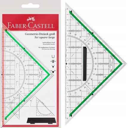 Faber-Castell Trójkąt Geometryczny Ekierka 4W1