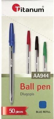 Titanum Długopis Aa944 50 Szt. Niebieski 7104