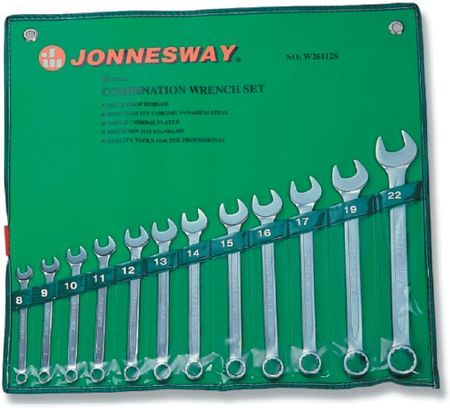 Jonnesway Zestaw 12 kluczy płasko-oczkowych W26112S