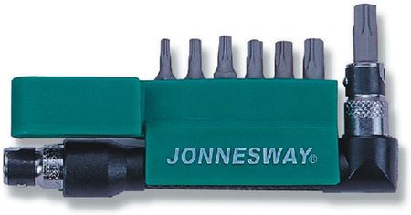 Jonnesway Zestaw 8 szt. kluczy TORX 1/4 z otworem z uchwytem S08H2ST8S