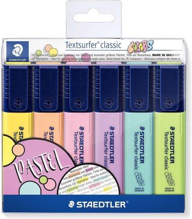 Staedtler Zakreślacz Textsurfer® Classic Pastel I 6 Kolorów S 364 Cwp6 211L019