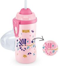 Zdjęcie NUK Flexi Cup ze słomką z efektem kameleona 300ml 12M+ różowy - Strzelce Opolskie