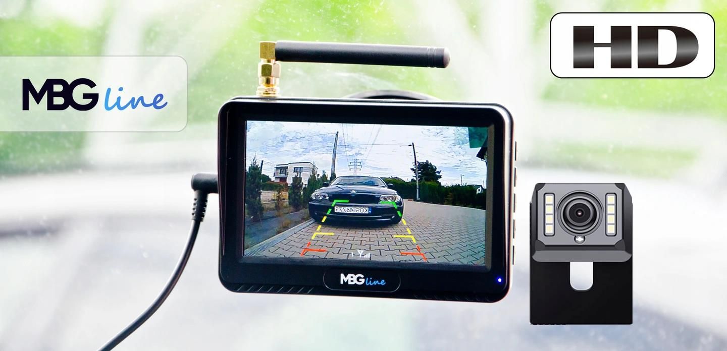 Mbg Line Bezprzewodowy Zestaw Cofania Hd Kamera Lcd 4.3 - zdjęcie 1 Mbg Line Bezprzewodowy Zestaw Cofania Hd Kamera Lcd 4.3