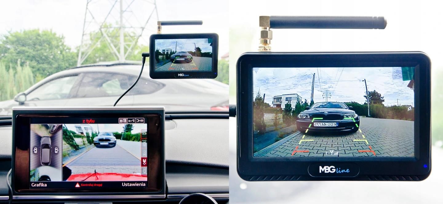 Mbg Line Bezprzewodowy Zestaw Cofania Hd Kamera Lcd 4.3 - zdjęcie 6 Mbg Line Bezprzewodowy Zestaw Cofania Hd Kamera Lcd 4.3