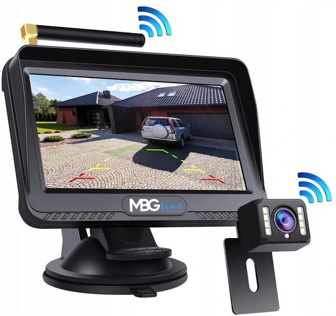 Mbg Line Bezprzewodowy Zestaw Cofania Hd Kamera Lcd 4.3 - zdjęcie 7 Mbg Line Bezprzewodowy Zestaw Cofania Hd Kamera Lcd 4.3