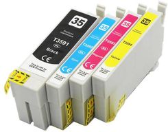 DD-PRINT ZESTAW 4 TUSZY DD-IE3591-3594CMYKN ZGODNE Z T3591-T3594 DO EPSON 134ML CMYK