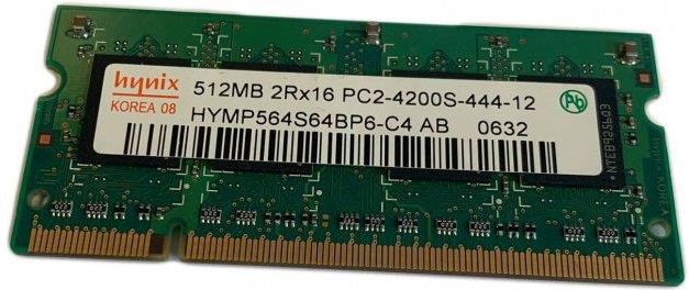 512MB RAM Mémoire 2Rx16 PC2 4200S 444 12 A1 3296173 43344