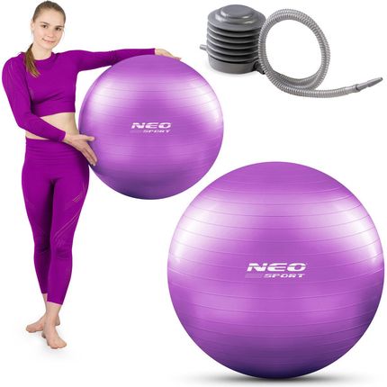 Neo-Sport Piłka Klasyczna Do Ćwiczeń Fitness Neo Sport 65 Cm Fioletowy