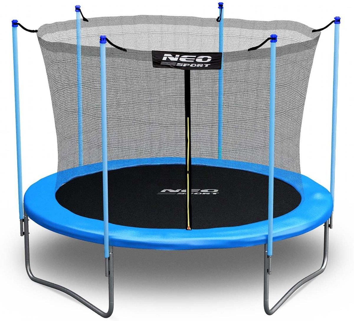 Neo-Sport Neo Sport Trampolina Z Siatką Wewnętrzna 252Cm 8Ft - zdjęcie 6 Neo-Sport Neo Sport Trampolina Z Siatką Wewnętrzna 252Cm 8Ft