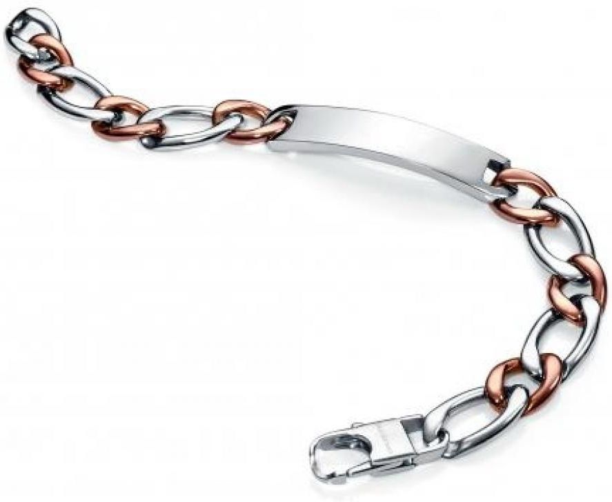 Bracciale Argento Sterling Viceroy Jewels | Cuori E Placca | Lunghezza 16 Cm | Regalo San Valentino