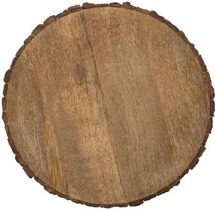 Orion Podkładka drewniana, podstawka, krążek drewniany, deska do serwowania, plaster drewna, 39 cm
