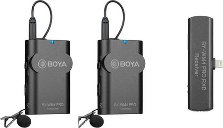 Boya 2.4g wireless microphone for ios devices -2 tx+1 rx