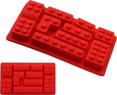 Aptel Ag433E Formy Do Wypieków Pączków Klocki Lego Silikon 10Szt. Czerwone