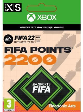 FIFA 22 Ultimate Team 2200 punktów (XBOX) 