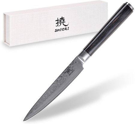 Shiori Nóż uniwersalny do krojenia małych i średnich produktów Chairo Murō rękojeść drewno pakka