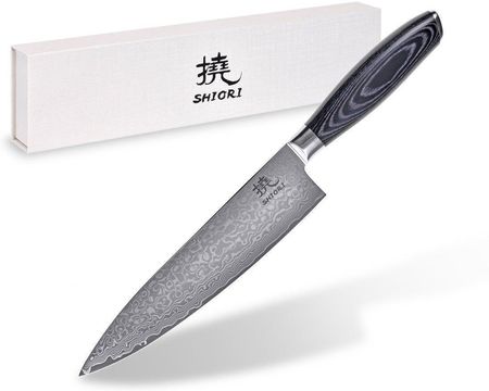 Shiori Klasyczny nóż szefa kuchni Kuro Sifu wielowarstwowa stal damasceńska