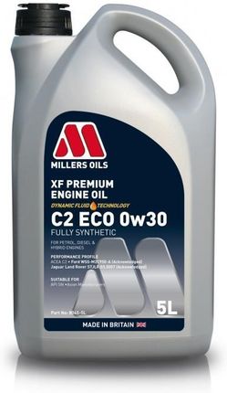 Olej MILLERS XF Premium C2 ECO 0W30 5 litrów MILLERS 8045 5L