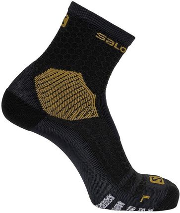 Salomon Nso Long Run Socks Czarny Złoty 14782053638