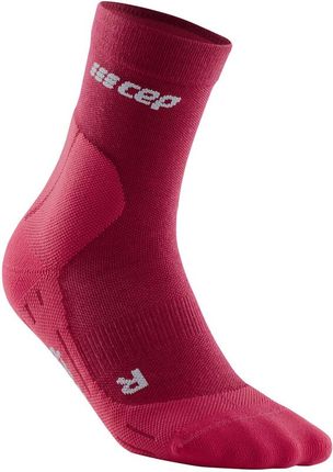 Cep Cold Weather Mid Cut Socks Women Czerwony 