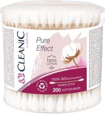 Cleanic Pure Effect Patyczki Higieniczne Okrągłe 200szt 200 Szt.  - Patyczki higieniczne
