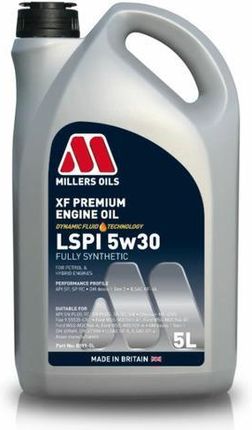 Olej MILLERS XF Premium LSPI 5W30 5 litrów MILLERS 8099 5L