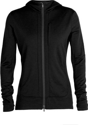 ICEBREAKER QUANTUM III LS ZIP HOODIE DAMSKIE CZARNY