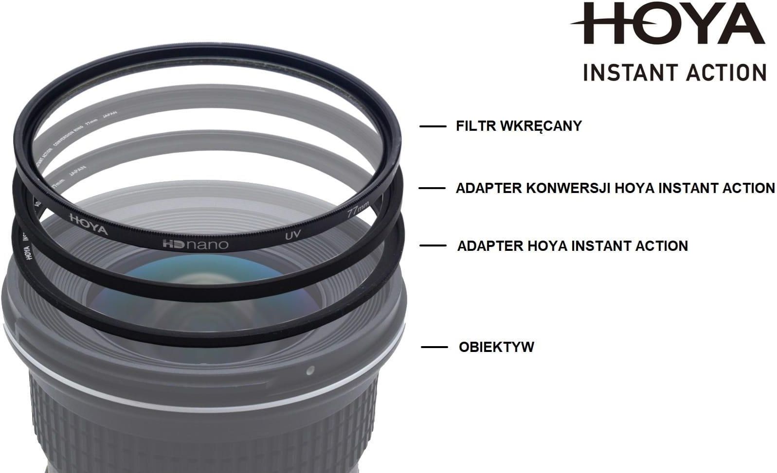 Hoya Adapter Instant Action 62 mm