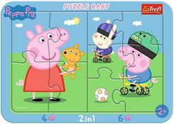 Zdjęcie Trefl Puzzle ramkowe Baby Wesoła Świnka Peppa 80021 - Kłecko