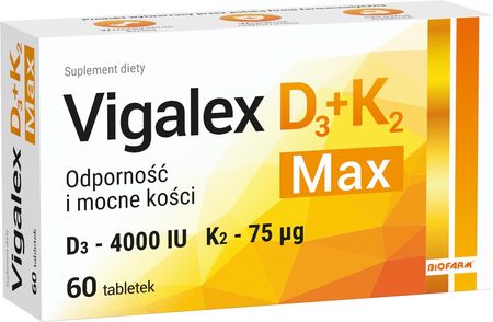 Biofarm Vigalex D3 + K2 Max 60 tabl.