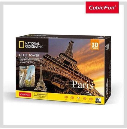 Cubic Fun Puzzle 3D 80El. National Geographic. Paryż
