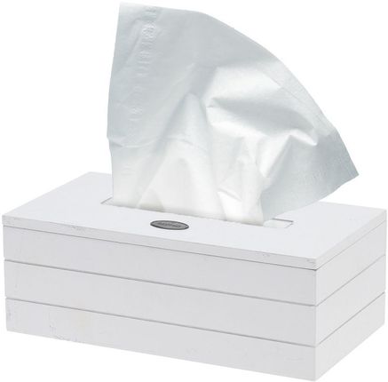 Biały pojemnik na chusteczki higieniczne, papierowe, chustecznik, podajnik, 23x13,5x9 cm