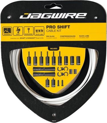 Jagwire 2X Pro Shift Linka Przerzutki Zestaw Biały 2021