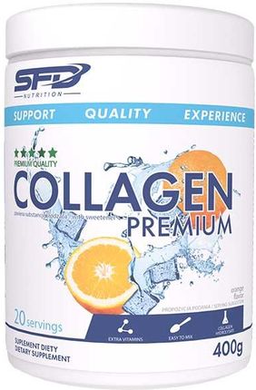 Sfd Collagen Premium, smak pomarańczowy, 400 g