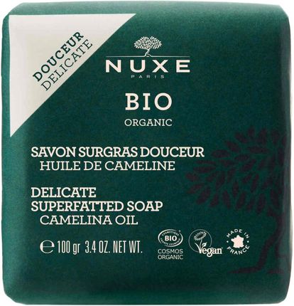 Nuxe Bio, łagodzące ultra-odżywcze mydło do twarzy i ciała, 100 g
