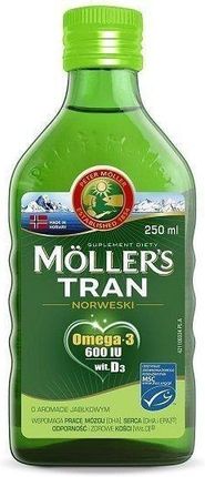 Moller's Tran norweski o aromacie jabłkowym 250 ml