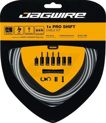 Jagwire 1X Pro Shift Linka Przerzutki Zestaw Szary 2021