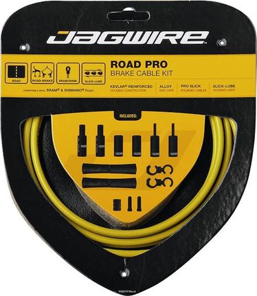 Jagwire Road Pro Brake Cable Kit Żółty 2021