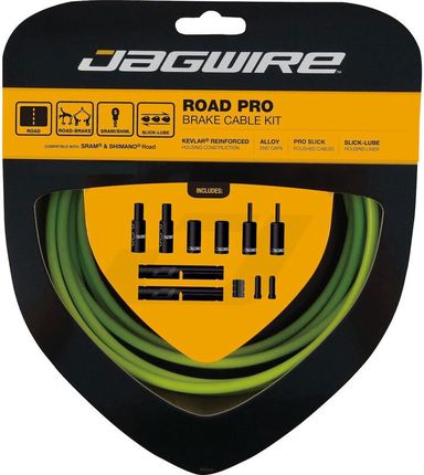 Jagwire Road Pro Brake Cable Kit For Sram Shimano Zielony 2021