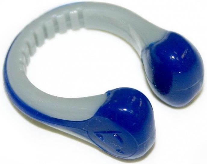 Aqua Sphere Silicone Nose Clip With Carrying Case – Soft Thermo Pads, Lanyard Included, Navy/Gray Or Pink/Gray