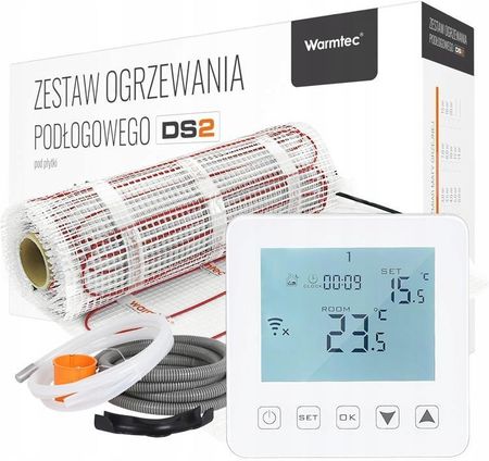 Warmtec Mata Grzejna + Regulator Temperatury Akcesoria: Kompletny Zestaw 1,0 M2 170W/M2 Wifi DS210PRT