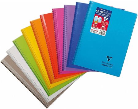 Kołozeszyt A4 80K kartka KoverBook PP 1 sztuka mix kolorów