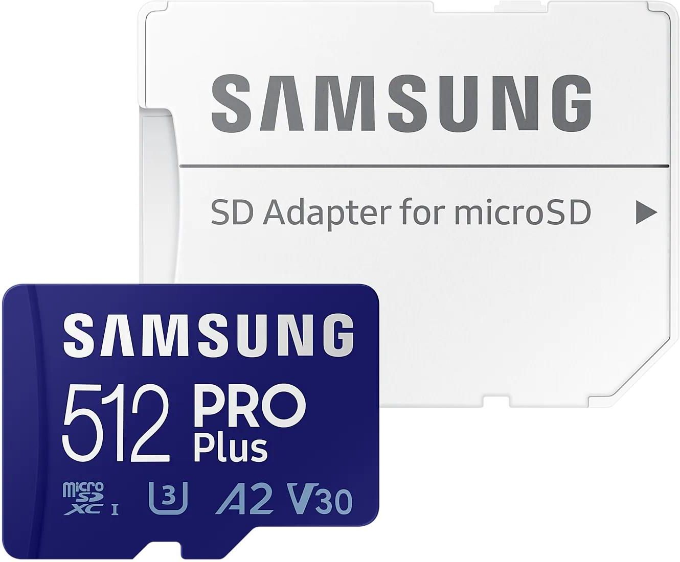 Samsung PRO Plus 2021 microSDXC 512GB (MD-MD512KA/EU) - zdjęcie 2 Samsung PRO Plus 2021 microSDXC 512GB (MD-MD512KA/EU)