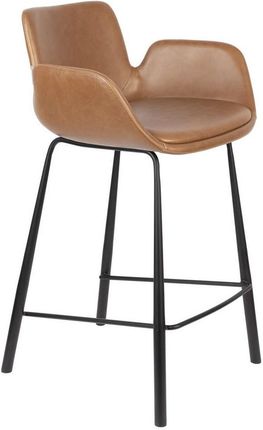 Zuiver Krzesło Barowe Z Podłokietnikami Brit Ll Brązowe 20996