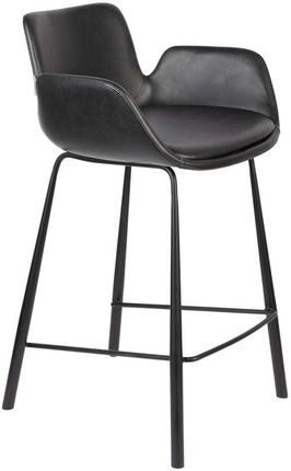 Zuiver Krzesło Barowe Z Podłokietnikami Brit Ll Czarne 21002