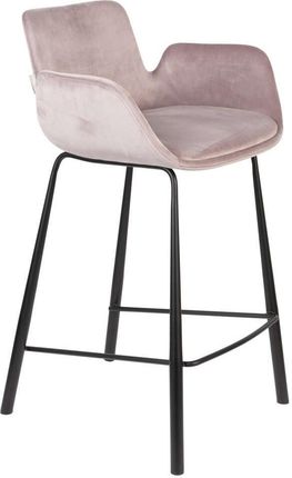 Zuiver Krzesło Barowe Z Podłokietnikami Brit Różowe 21008