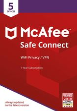 Mcafee, Inc. McAfee Safe Connect Premium (MSC0AQNR5RAAD) w rankingu najlepszych